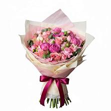 Букет цветов из:  Розы #REPLACE_PRED# Красный Коммунар